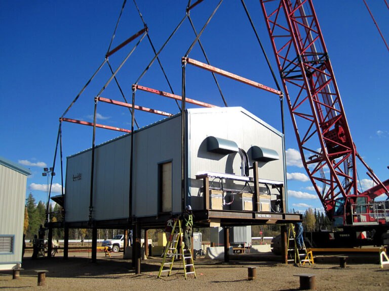 011_SAGD Equipment being placed onto piles